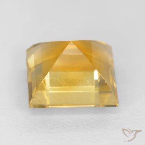9,17 ctw natürlicher Mittleres Gold Citrin, Quadrat, VS