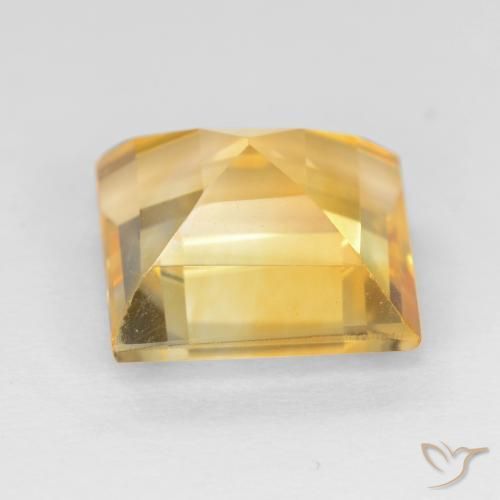 9,17 ctw natürlicher Hellorange-Gold Citrin, Quadrat, VS