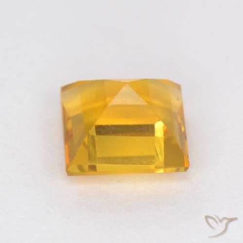 9,17 ctw natürlicher gold-orange Citrin, Quadrat, VS