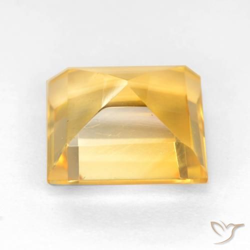 9,17 ctw natürlicher Helles Gold Citrin, Quadrat, VS