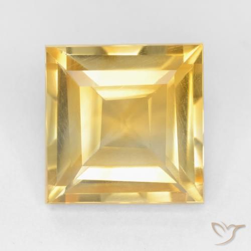 2.21ct Natürlicher Golden Citrin, Quadrat, VS