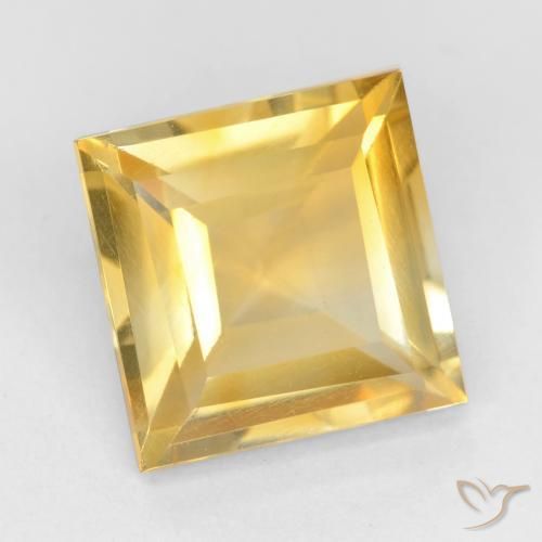 9,17 ctw natürlicher Golden Citrin, Quadrat, VS