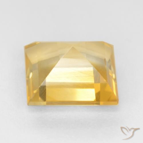 9,17 ctw natürlicher Golden Citrin, Quadrat, VS