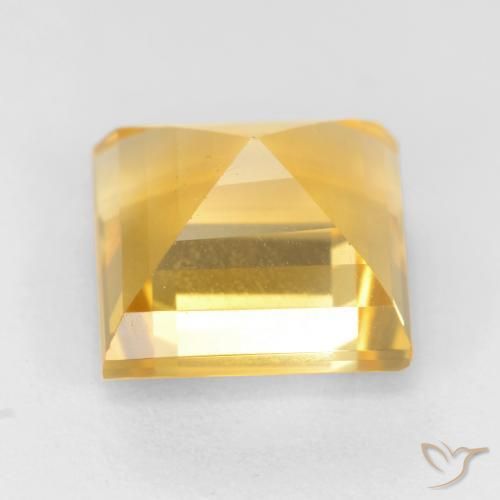9,17 ctw natürlicher Helles Gold Citrin, Quadrat, VS