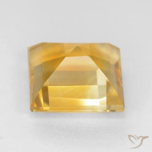 9,17 ctw natürlicher Helles Gold Citrin, Quadrat, VS