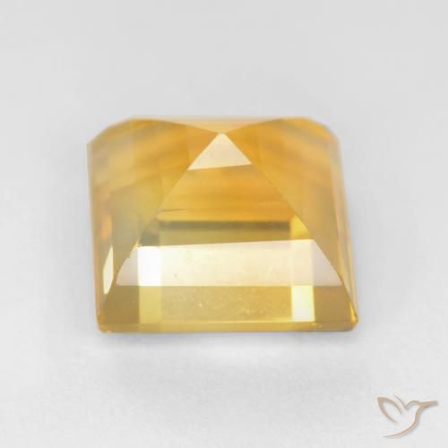 9,17 ctw natürlicher Helles Gold Citrin, Quadrat, VS