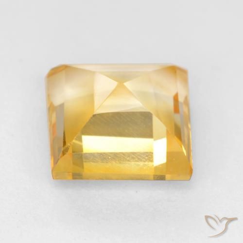 9,17 ctw natürlicher Golden Citrin, Quadrat, VS