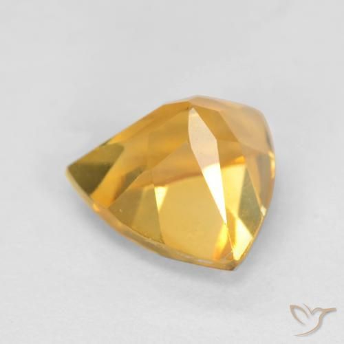 9,17 ctw natürlicher Dunkelgolden Citrin, Trillion, VS
