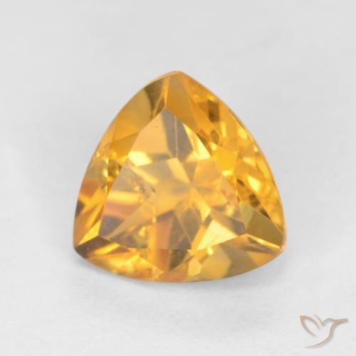 9,17 ctw natürlicher Tiefes Goldorange Citrin, Trillion, VS-SI