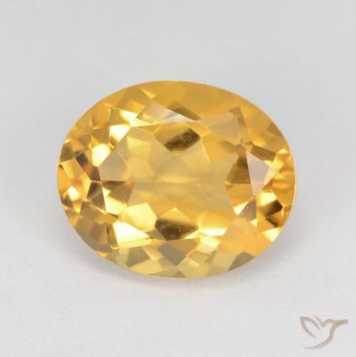 3.71ct Natürlicher Mittleres Gold Citrin, Oval, VS