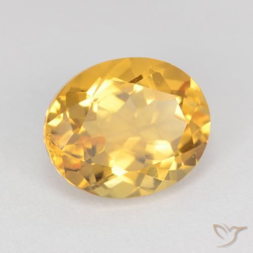 9,17 ctw natürlicher Mittleres Gold Citrin, Oval, VS