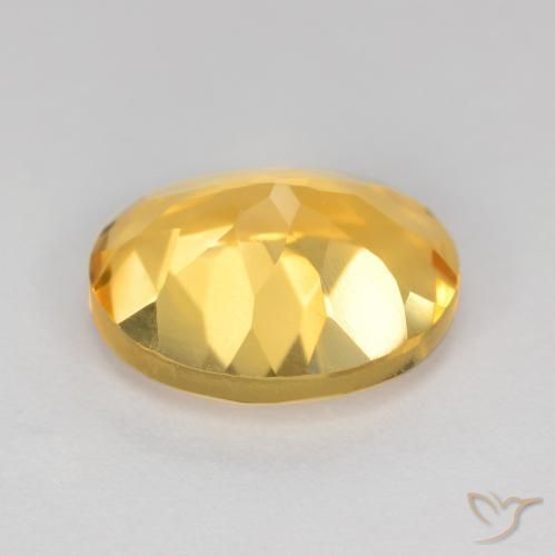 9,17 ctw natürlicher Mittelgold Citrin, Oval, VS