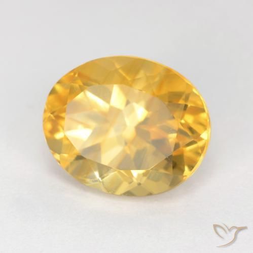 9,17 ctw natürlicher Mittleres Gold Citrin, Oval, VS