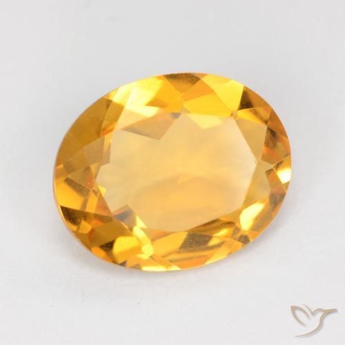9,17 ctw natürlicher Orange-Gold Citrin, Oval, VS