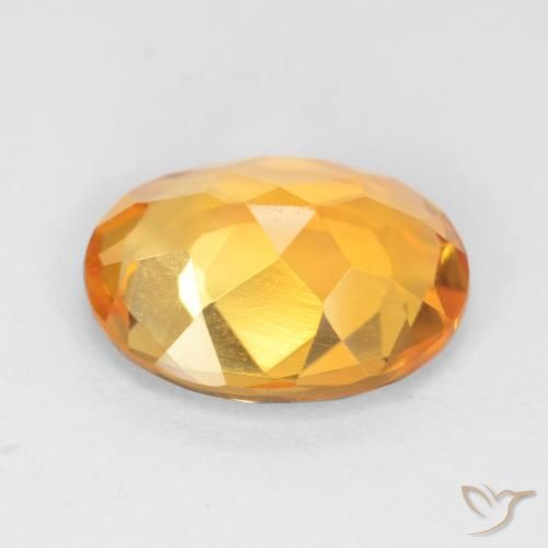 9,17 ctw natürlicher Orange-Gold Citrin, Oval, VS