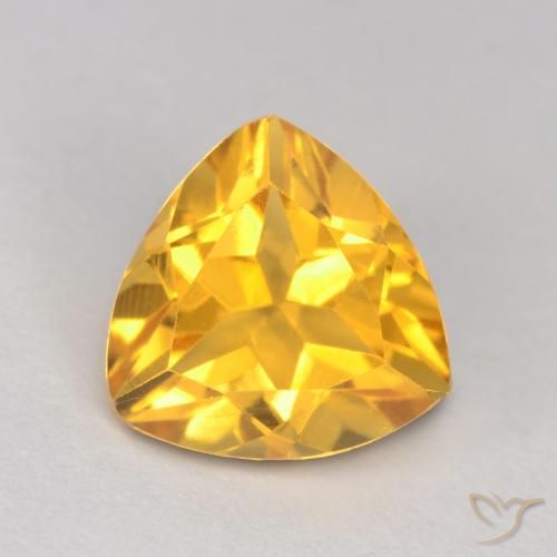 1.19ct Natürlicher Mittleres Gold Citrin, Trillion, VS