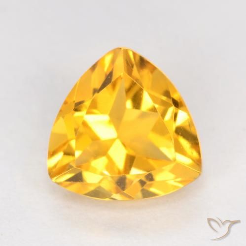 1.21ct Natürlicher Helles Gold Citrin, Trillion, VS