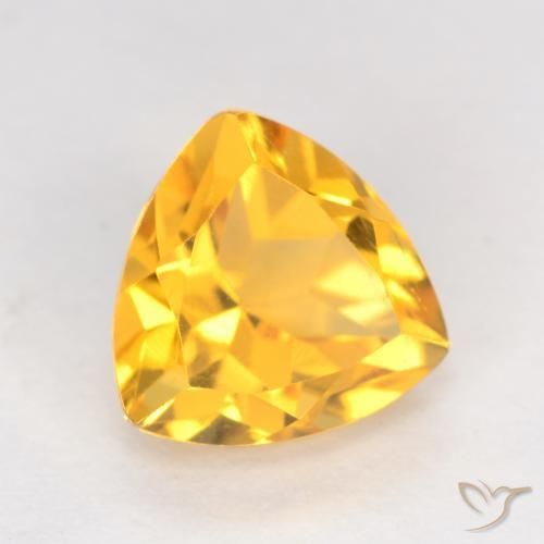 9,17 ctw natürlicher Helles Gold Citrin, Trillion, VS
