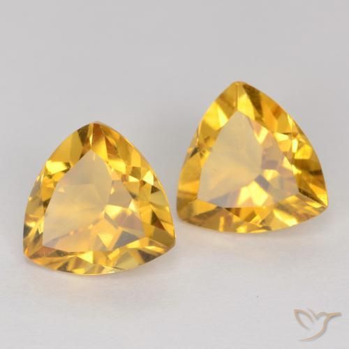 2.00 ct natürliche Mittelgold Citrin-Edelsteine, Trillion, VS