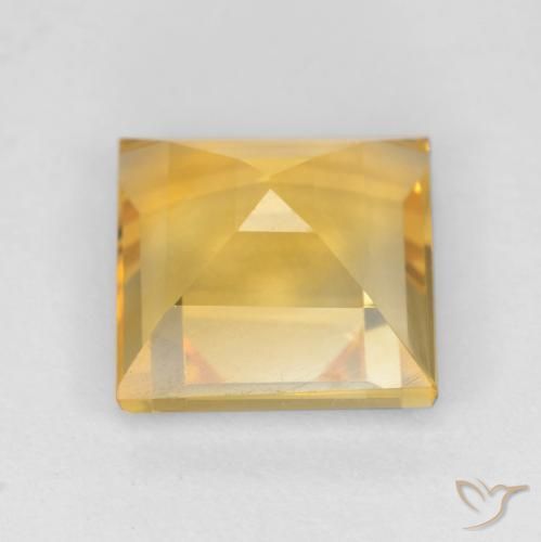 9,17 ctw natürlicher Helles Gold Citrin, Quadrat, VS