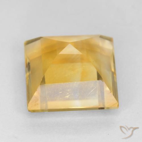 9,17 ctw natürlicher Helles Gold Citrin, Quadrat, VS