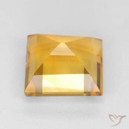 9,17 ctw natürlicher gold-orange Citrin, Quadrat, VS