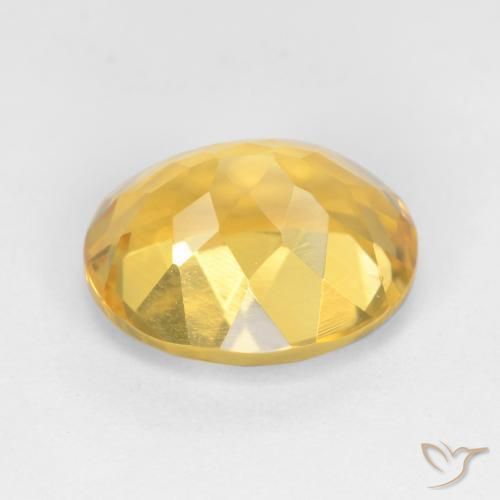 9,17 ctw natürlicher Mittelgold Citrin, Oval, VS
