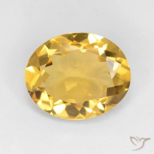 2.90ct Natürlicher Golden Citrin, Oval, VS