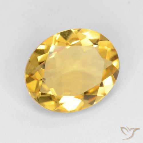 9,17 ctw natürlicher Golden Citrin, Oval, VS