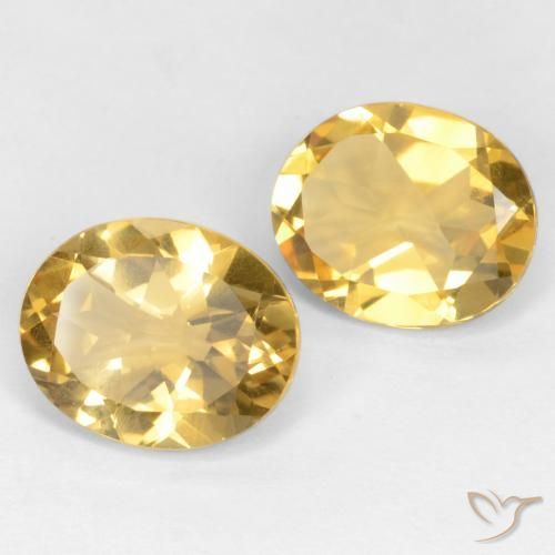 6.05 ct natürliche Mittleres Gold Citrin-Edelsteine, Oval, VS