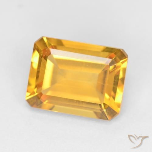 9,17 ctw natürlicher Mittleres Gold Citrin, Oktagonschliff, VVS-VS