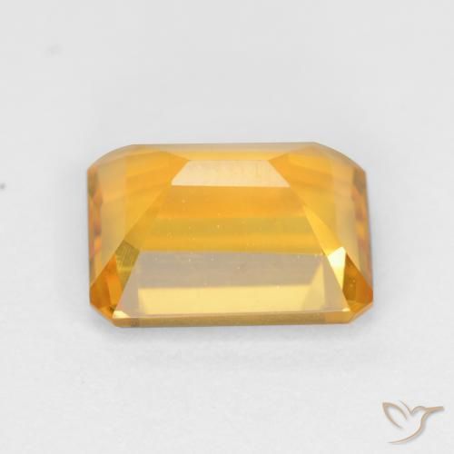 9,17 ctw natürlicher Mittleres Gold Citrin, Oktagonschliff, VVS-VS