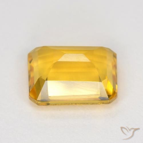 9,17 ctw natürlicher Mittleres Gold Citrin, Oktagonschliff, VVS-VS