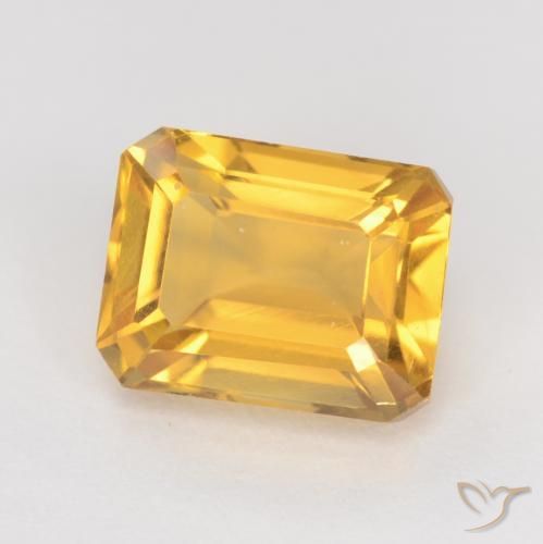 9,17 ctw natürlicher Tiefes Gold Citrin, Oktagonschliff, VVS-VS