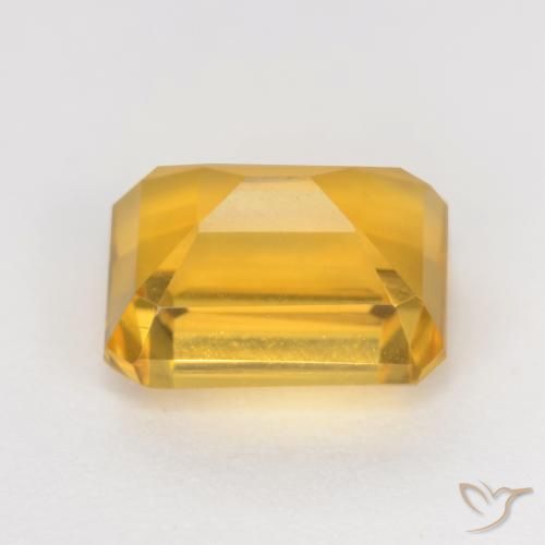 9,17 ctw natürlicher Tiefes Gold Citrin, Oktagonschliff, VVS-VS