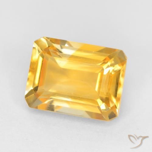 9,17 ctw natürlicher Helles Gold Citrin, Oktagonschliff, VVS-VS