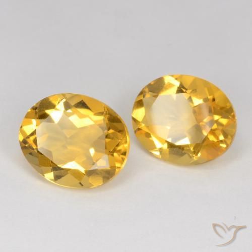 6.36 ct natürliche Golden Citrin-Edelsteine, Oval, VS