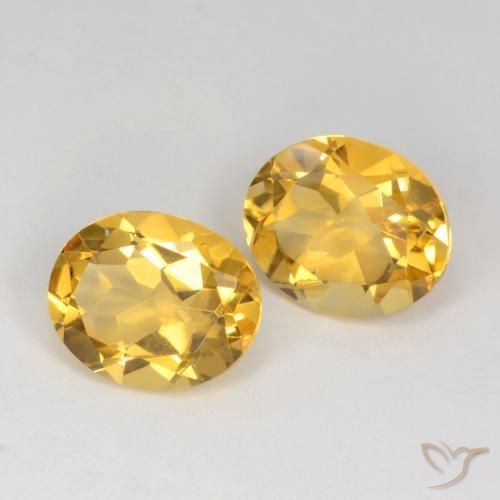 6.29 ct natürliche Golden Citrin-Edelsteine, Oval, VS