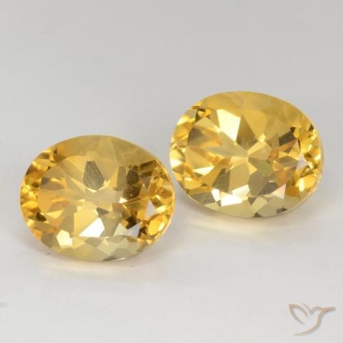 7.87 ct natürliche Mittelgold Citrin-Edelsteine, Oval, VS