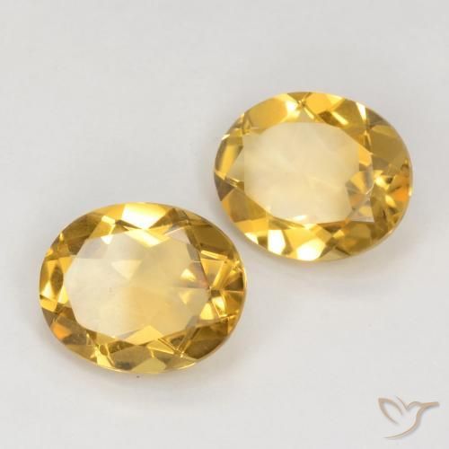 5.70 ct natürliche Mittelgold Citrin-Edelsteine, Oval, VS