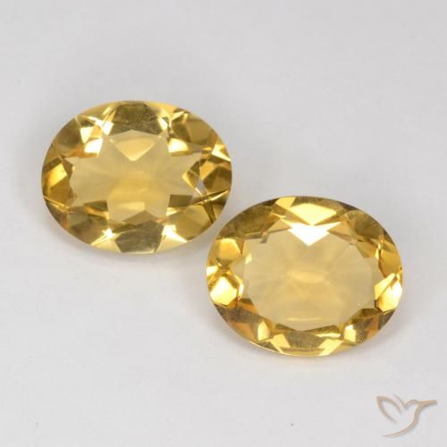 5.41ctw Natürlicher gold-orange Citrin, Oval, VS