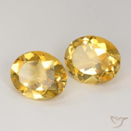 5.71 ct natürliche Mittelgold Citrin-Edelsteine, Oval, VS