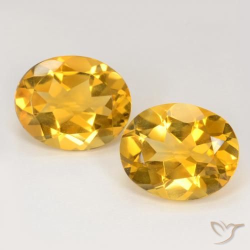 6.69ctw Natürlicher Dunkelgolden Citrin, Oval, VS