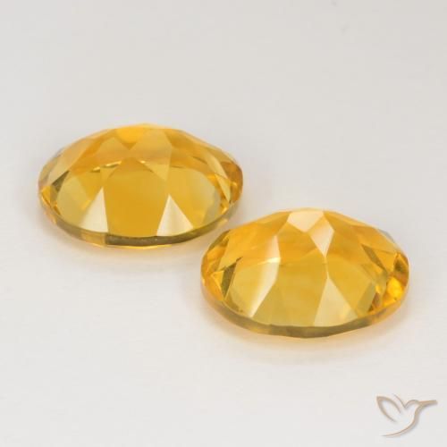 6.69 ct natürliche Dunkelgolden Citrin-Edelsteine, Oval, VS