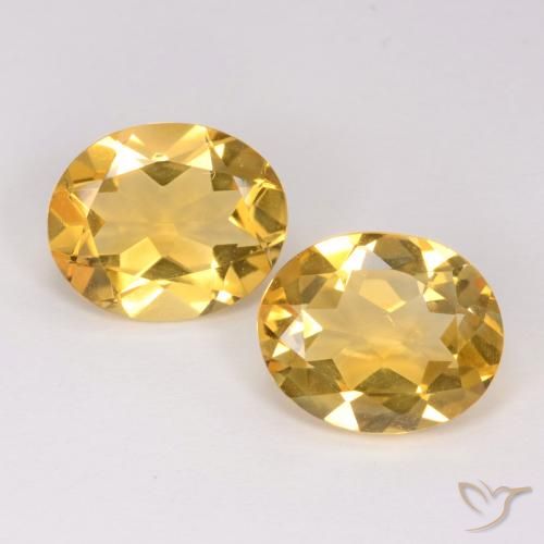 5.81ctw Natürlicher gold-orange Citrin, Oval, VS