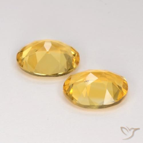 5.81 ct natürliche gold-orange Citrin-Edelsteine, Oval, VS