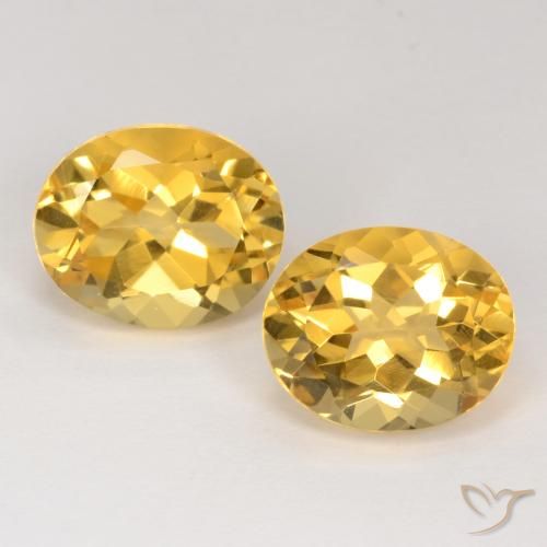 7.26ctw Natürlicher Mittelgold Citrin, Oval, VS