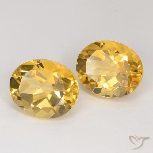 7.26 ct natürliche Mittelgold Citrin-Edelsteine, Oval, VS
