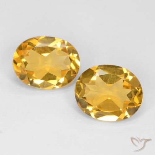 6.10ctw Natürlicher Golden Citrin, Oval, VS