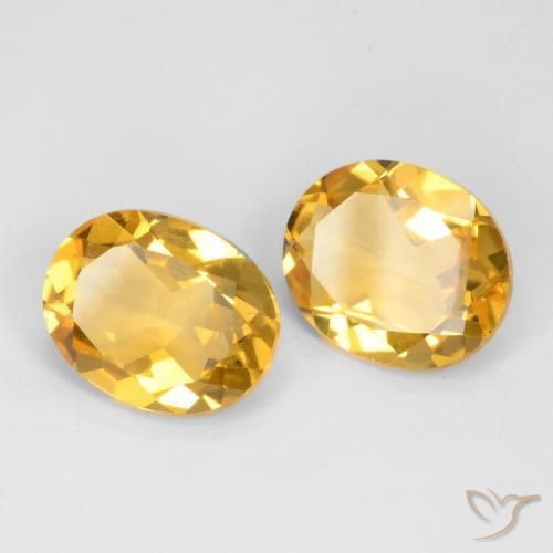 6.10 ct natürliche Golden Citrin-Edelsteine, Oval, VS